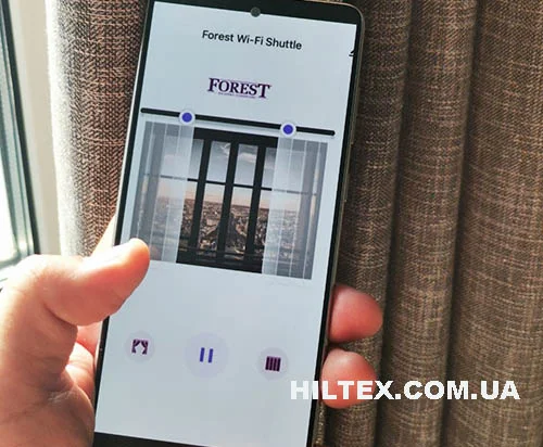 Управление автоматической шторой Forest от W Управление автоматической шторой Forest от WIFI
