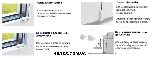 Механизмы для приклеивания штор на окно Механизмы для приклеивания штор на окно