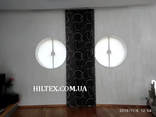 Шторы от солнца на арочном окне Шторы от солнца на арочном окне