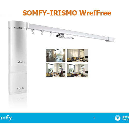 Карниз для штор на аккумуляторе Somfy